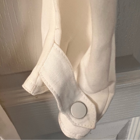 Wilfred Tavin Classy Linen Blend Midi Dress 3/4 Sleeves Crew Neck White Size XXS - Picture 10 of 17